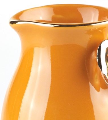 DECANTER WITH ROSE ORANGE