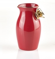 DECANTER WITH ROSE RED
